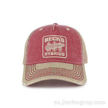 Gorra trucker simple con agujeros Freedom y puntadas gruesas